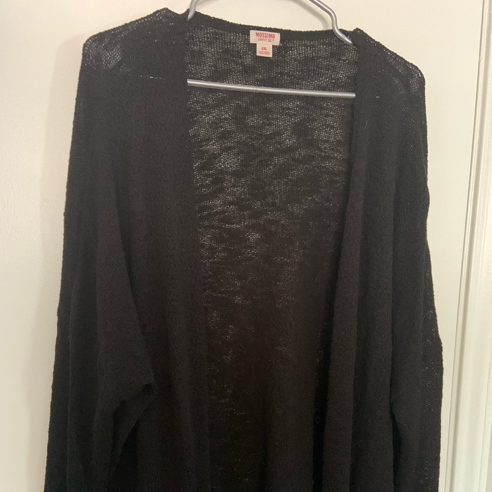 Black cardigan